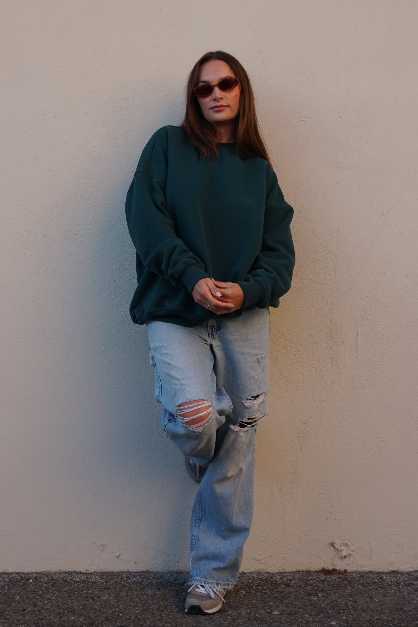 Boyfriend Sweatshirt - marine