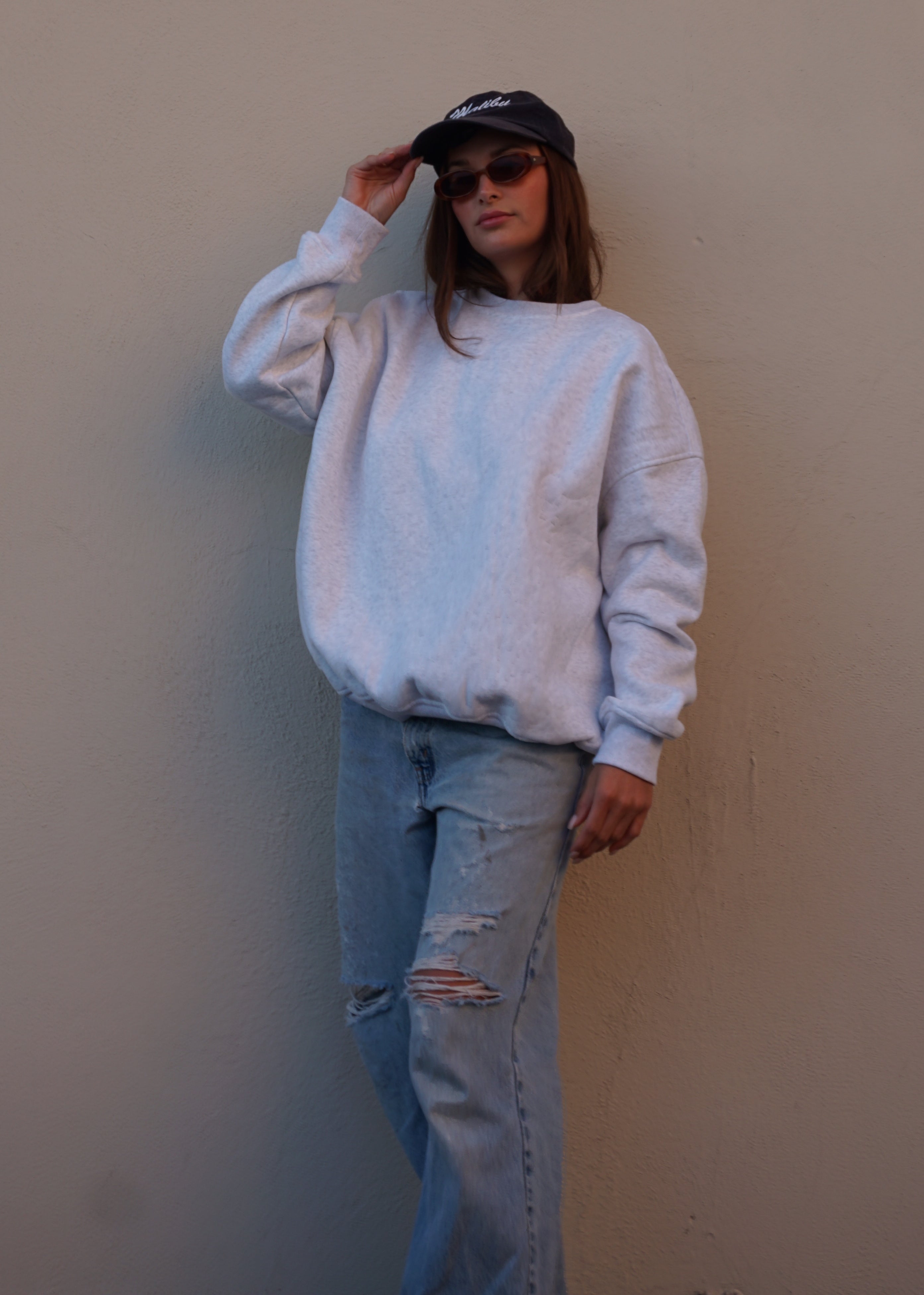 Boyfriend Sweatshirt - cloud