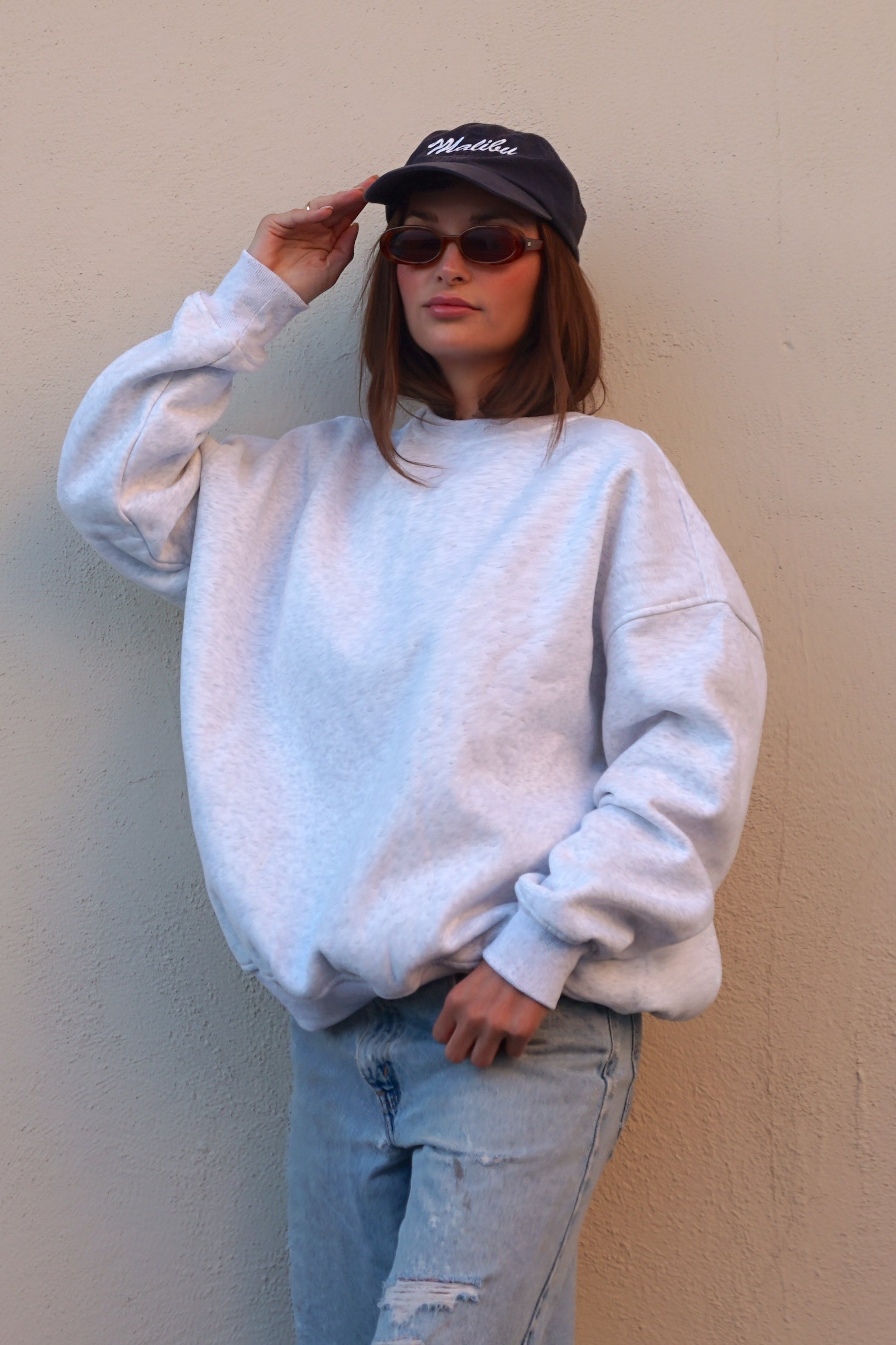 Boyfriend Sweatshirt - cloud