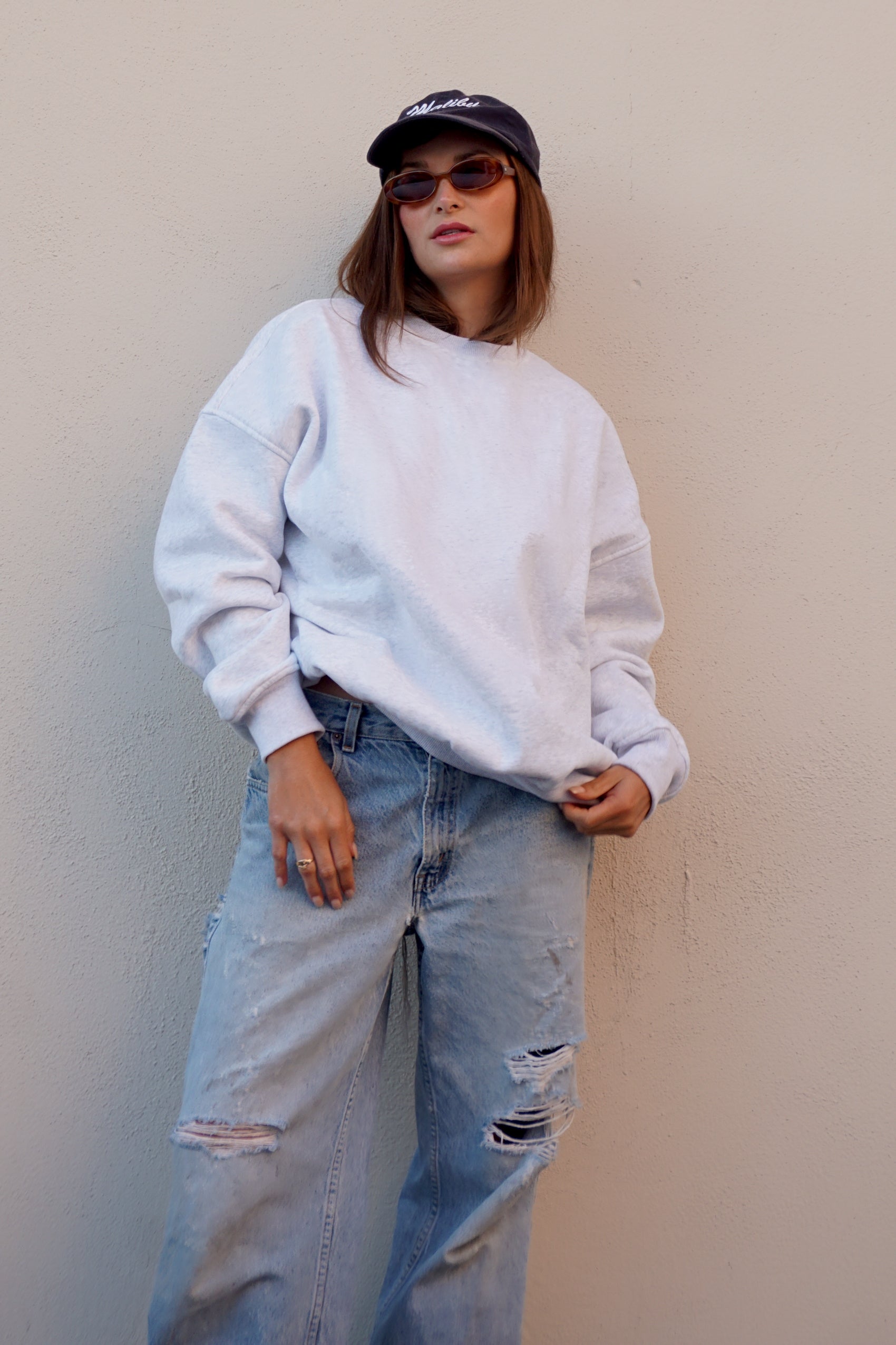 Boyfriend Sweatshirt - cloud