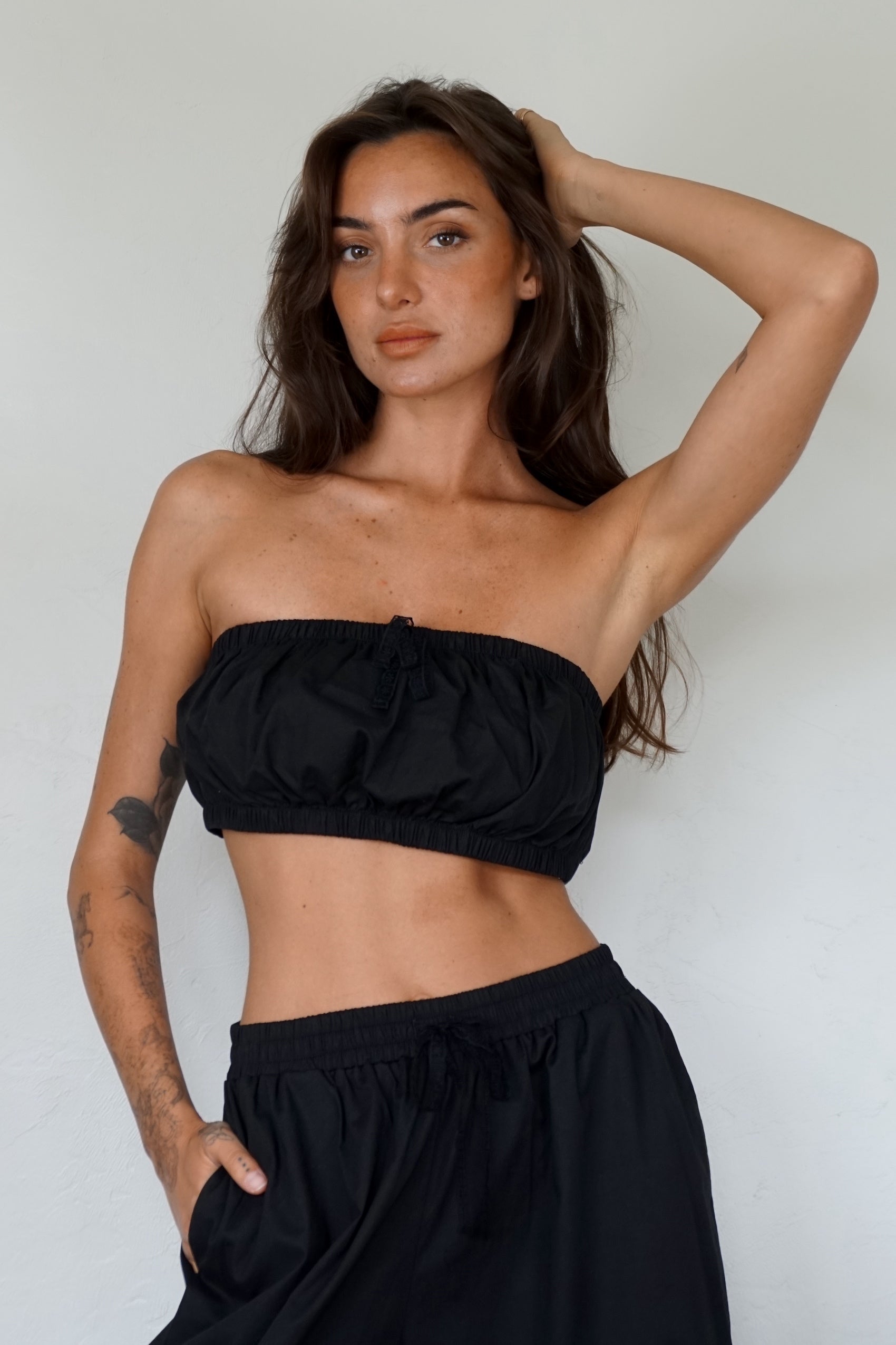Leia Tie Top - black