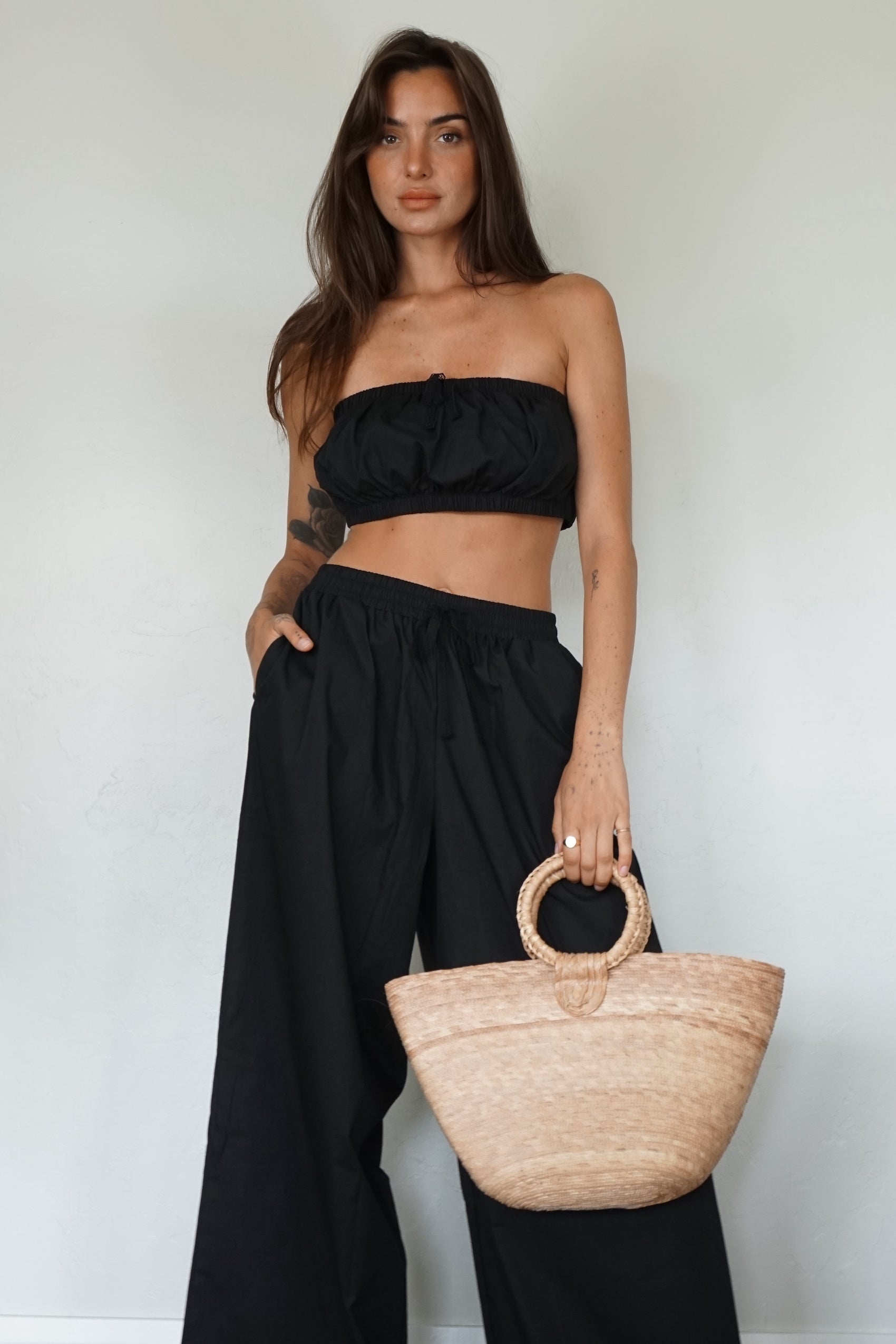 Leia Tie Top - black