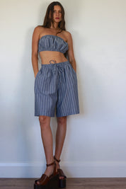 Bermuda Short - Pinstripe
