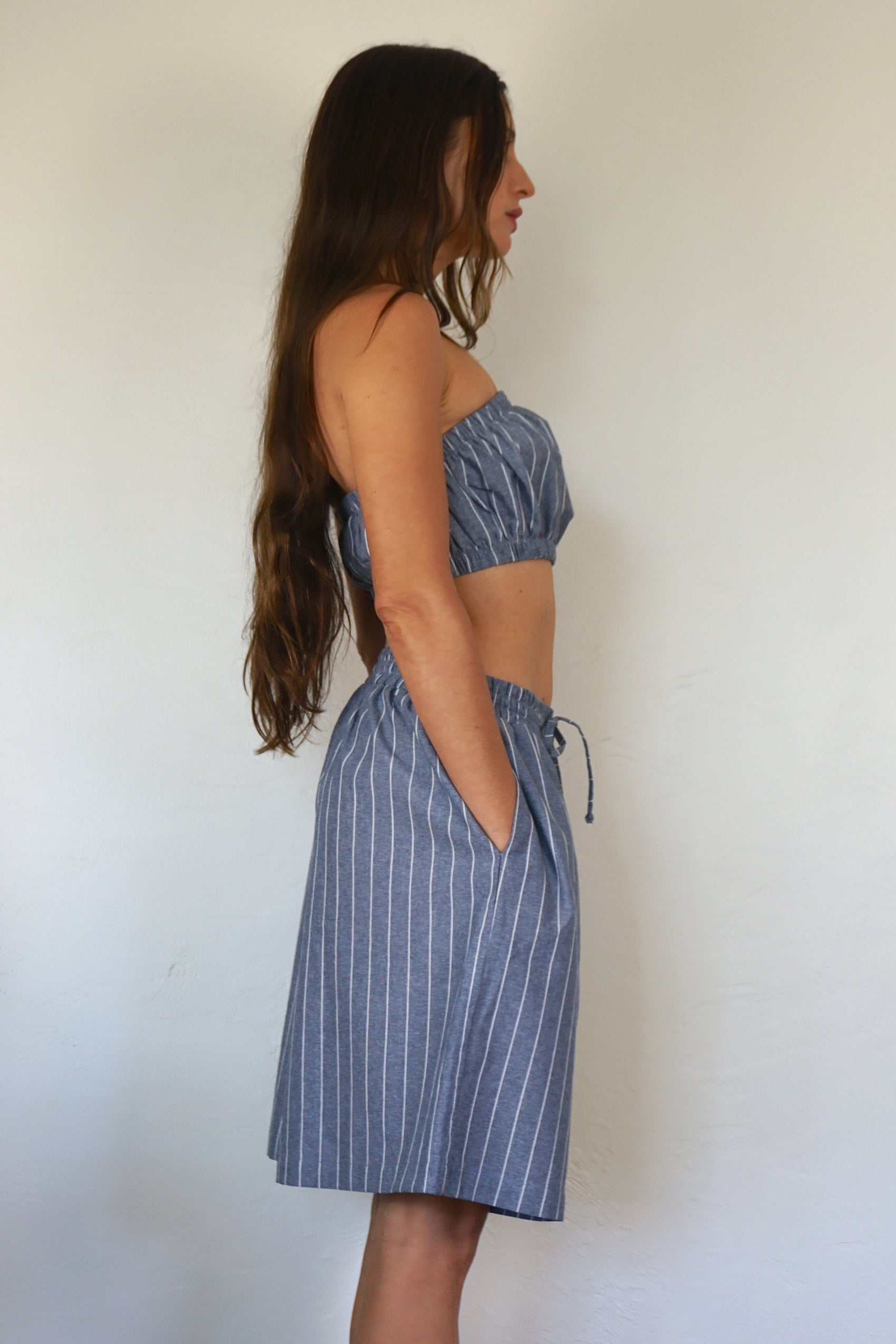 Bermuda Short - Pinstripe