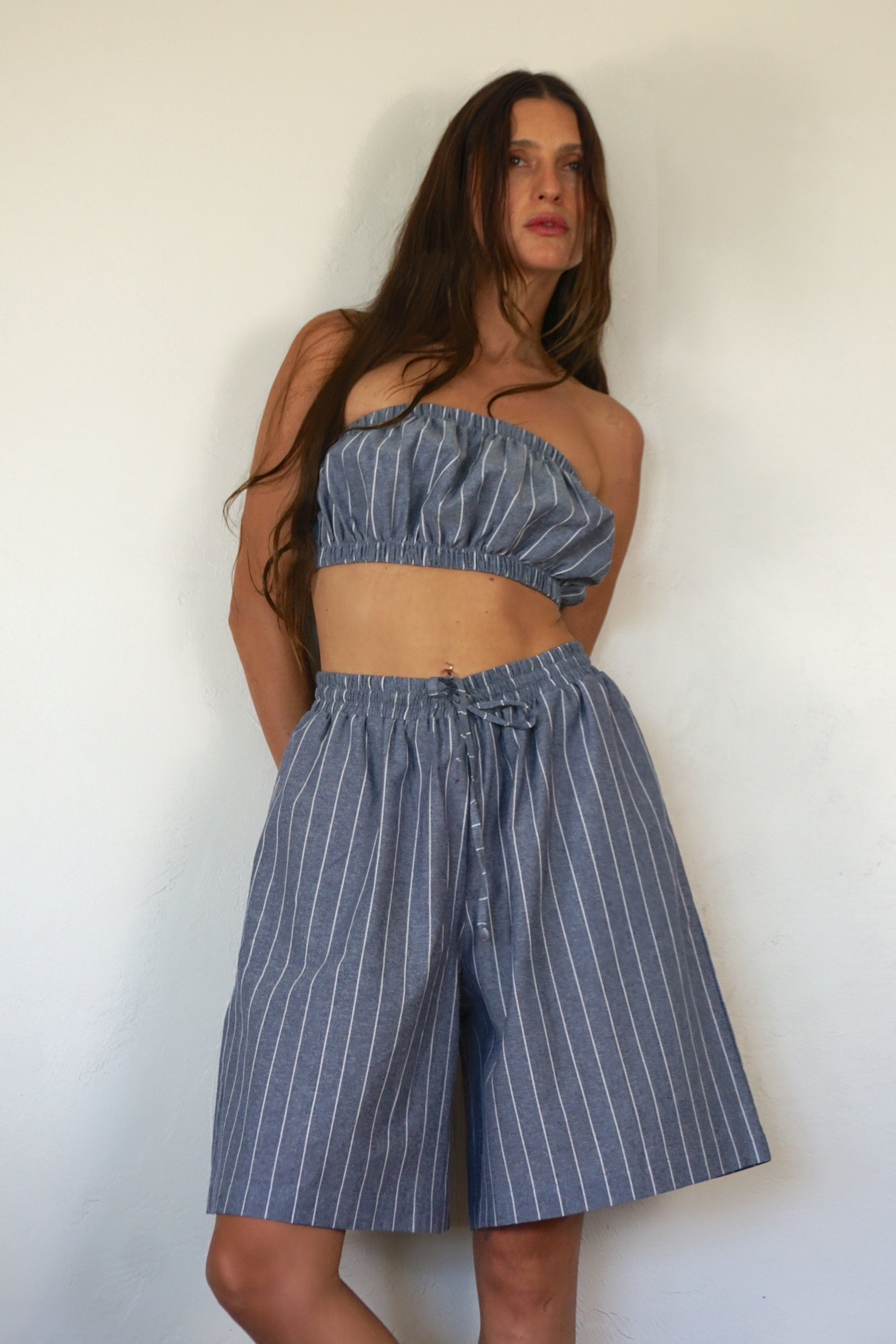 Bermuda Short - Pinstripe