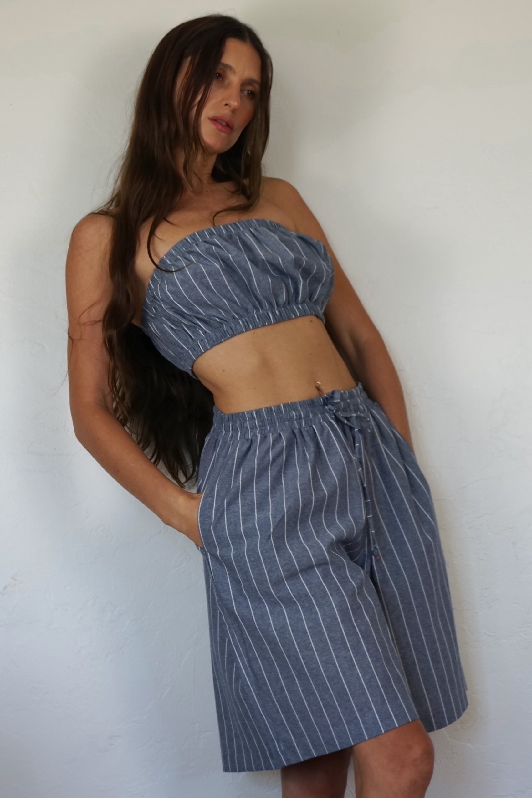 Bermuda Short - Pinstripe