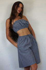 Bermuda Short - Pinstripe