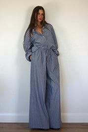 Button Up - pinstripe