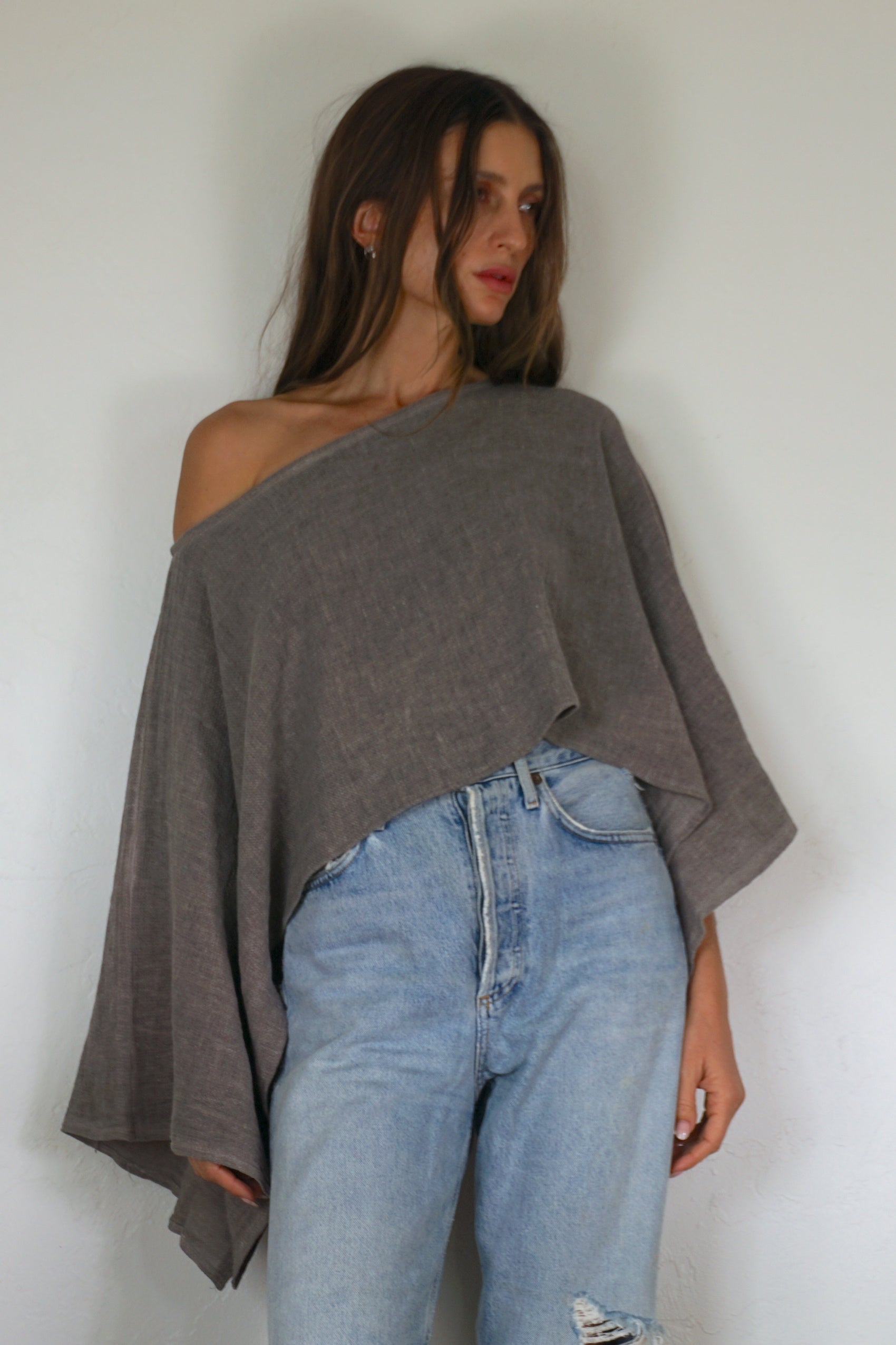 Asana top - taupe