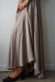 Satin maxi - taupe