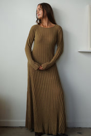 Knit maxi - moss