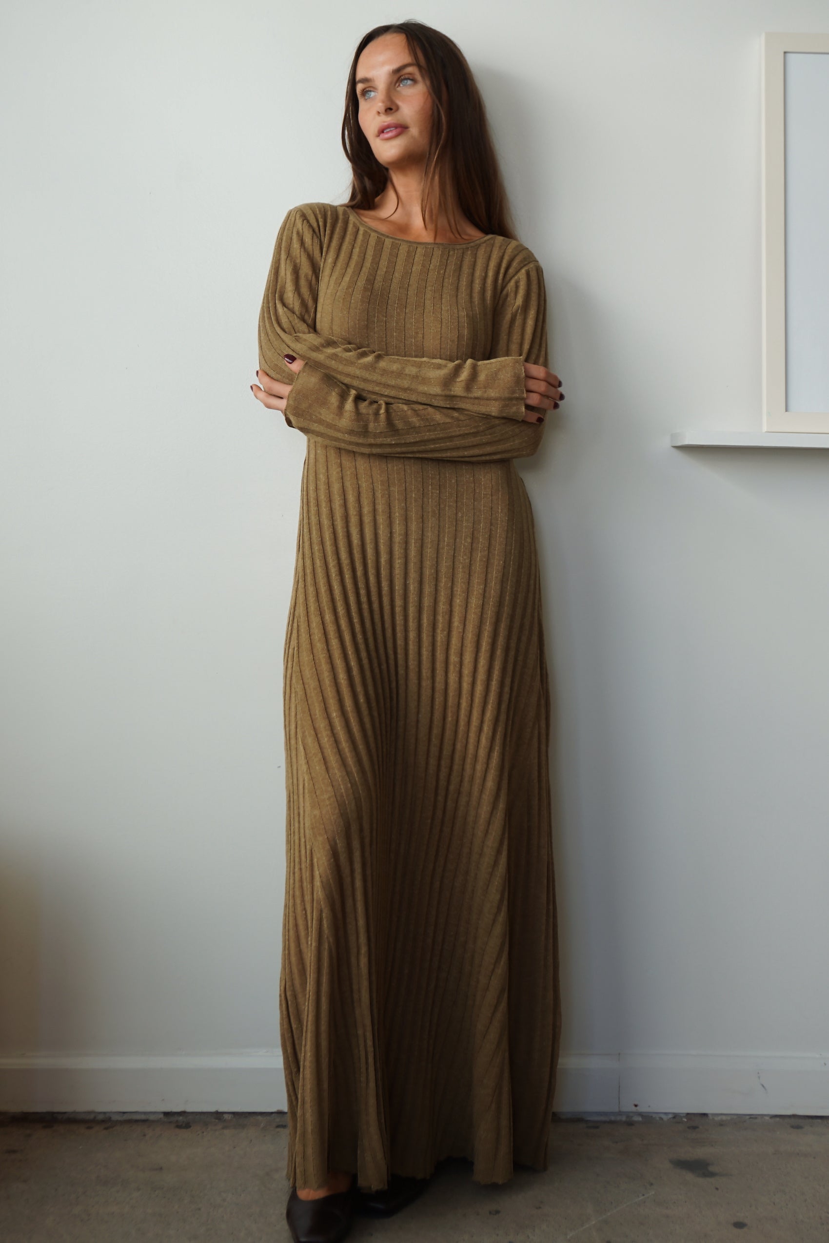 Knit maxi - moss