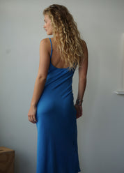 Leo slip dress - Azure