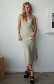 Leo slip dress - Sand