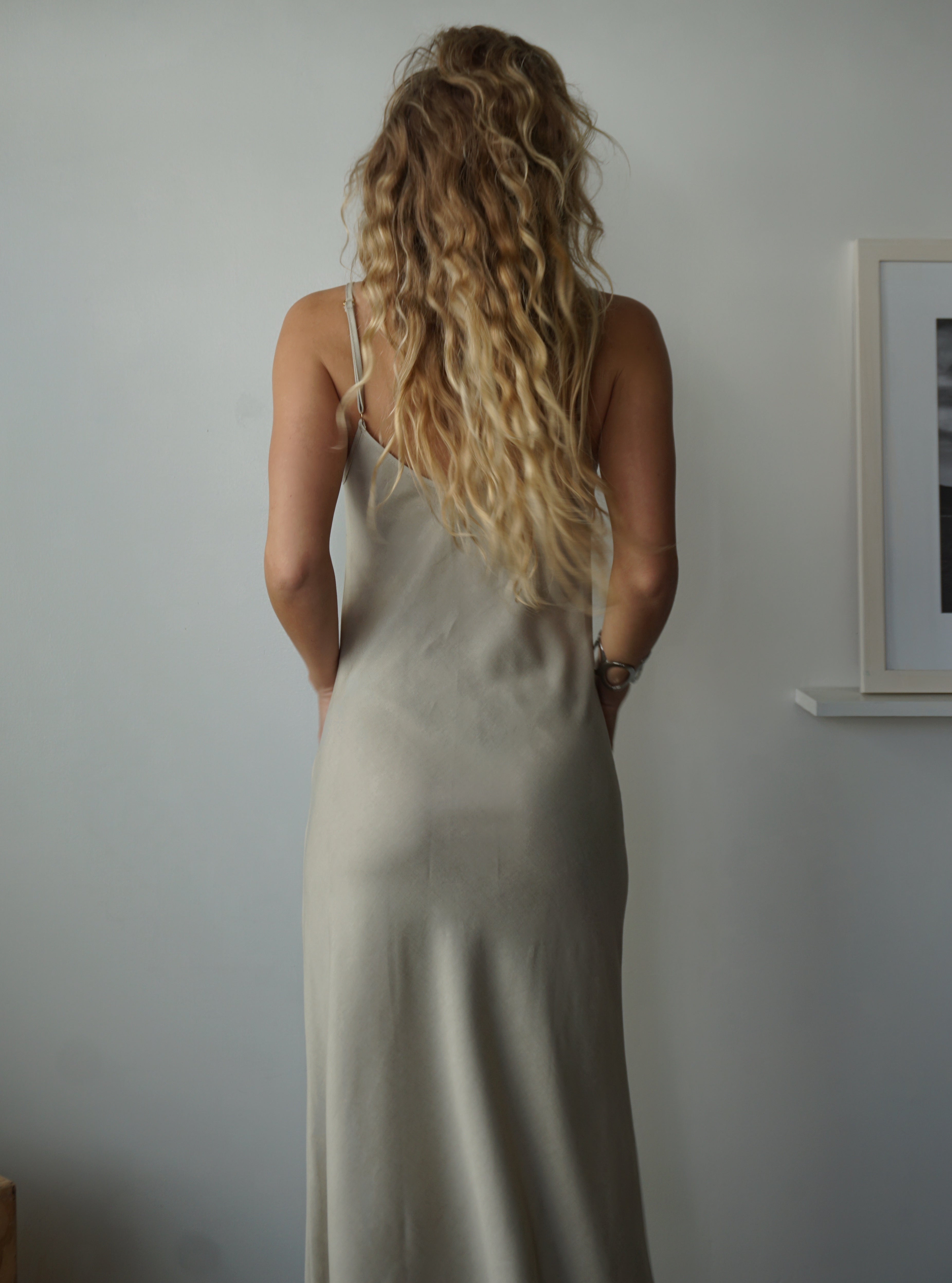 Leo slip dress - Sand