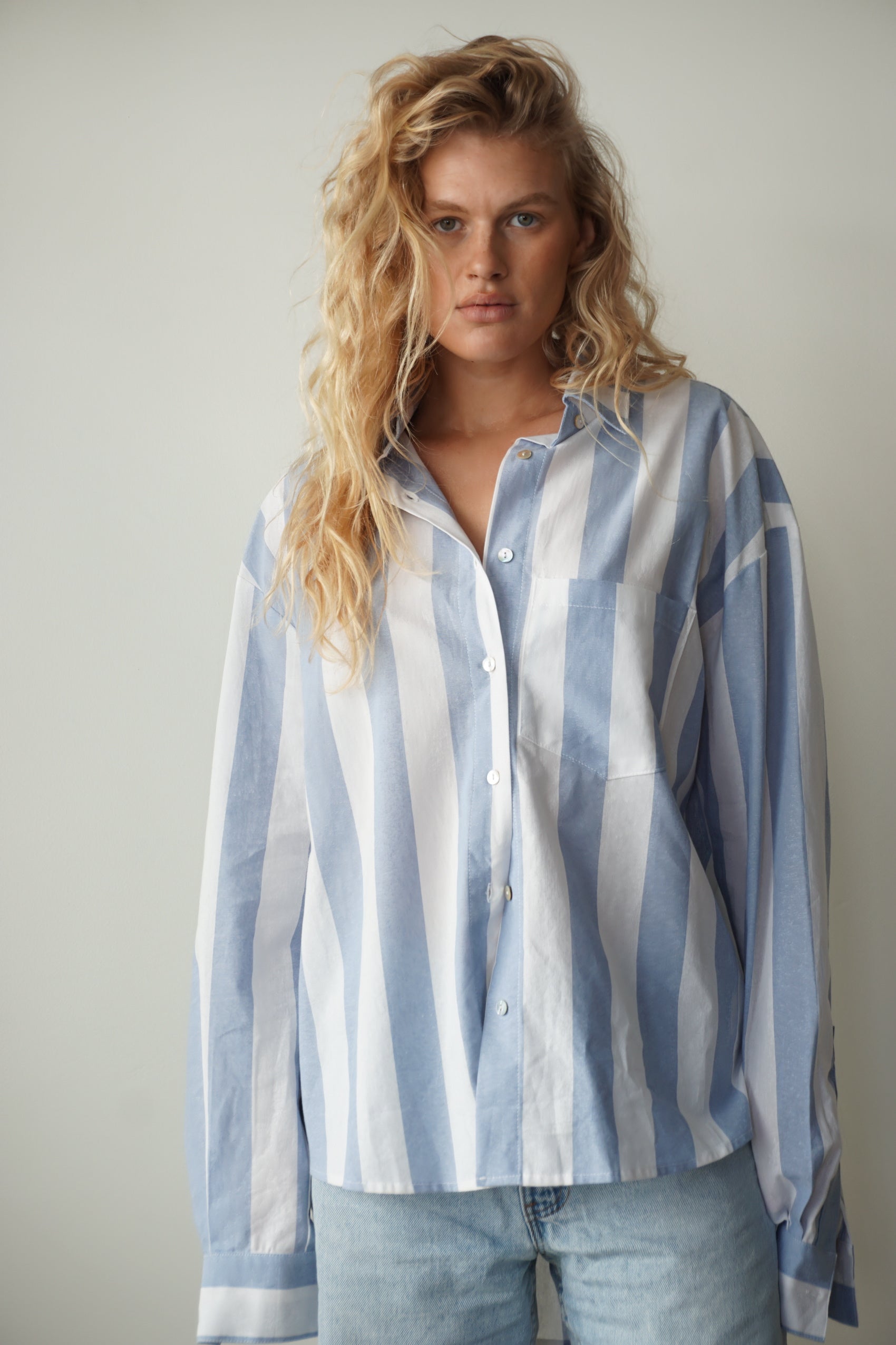 Button Up - SS stripe