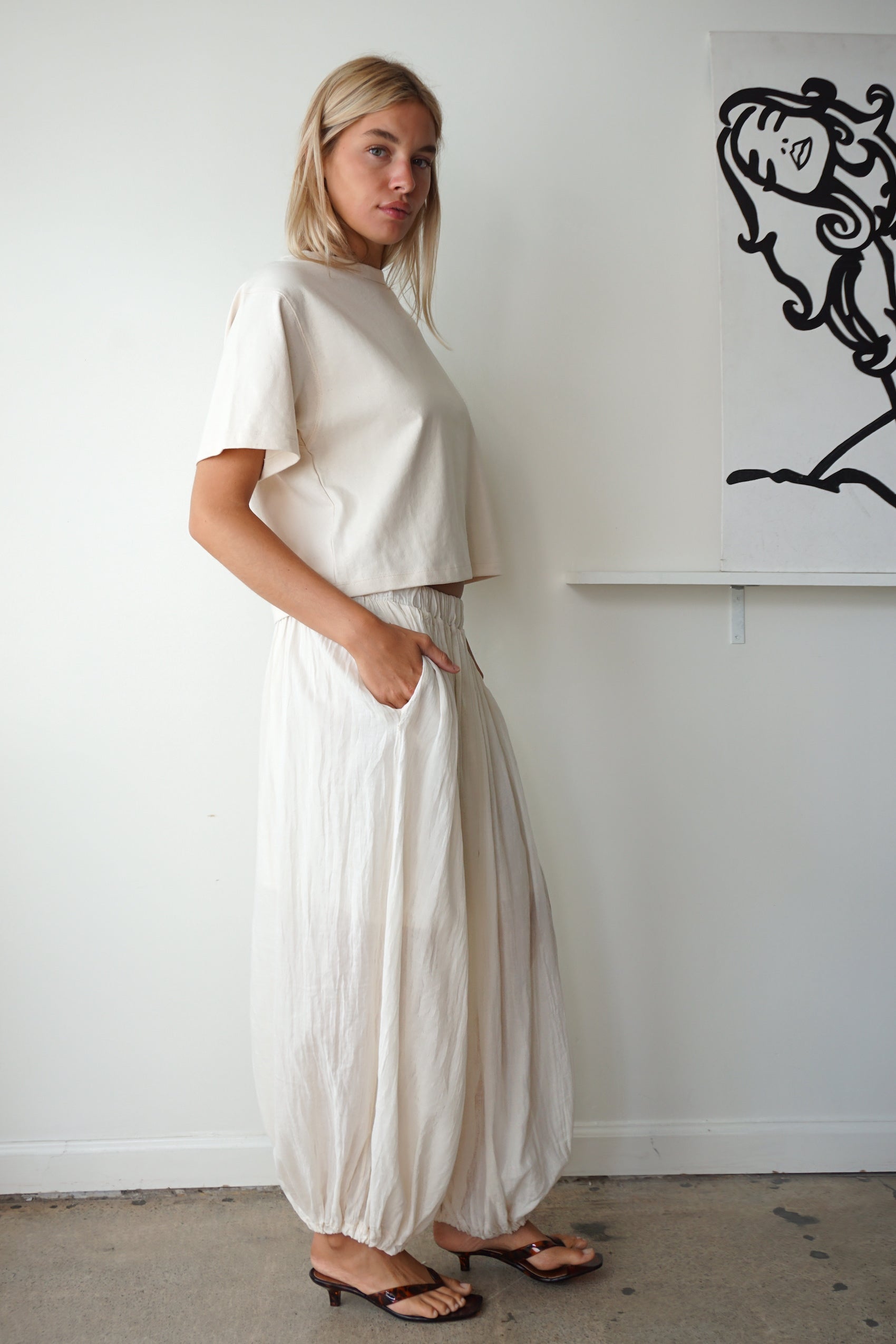 Hana pant - pearl