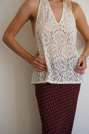 Halter top - lace