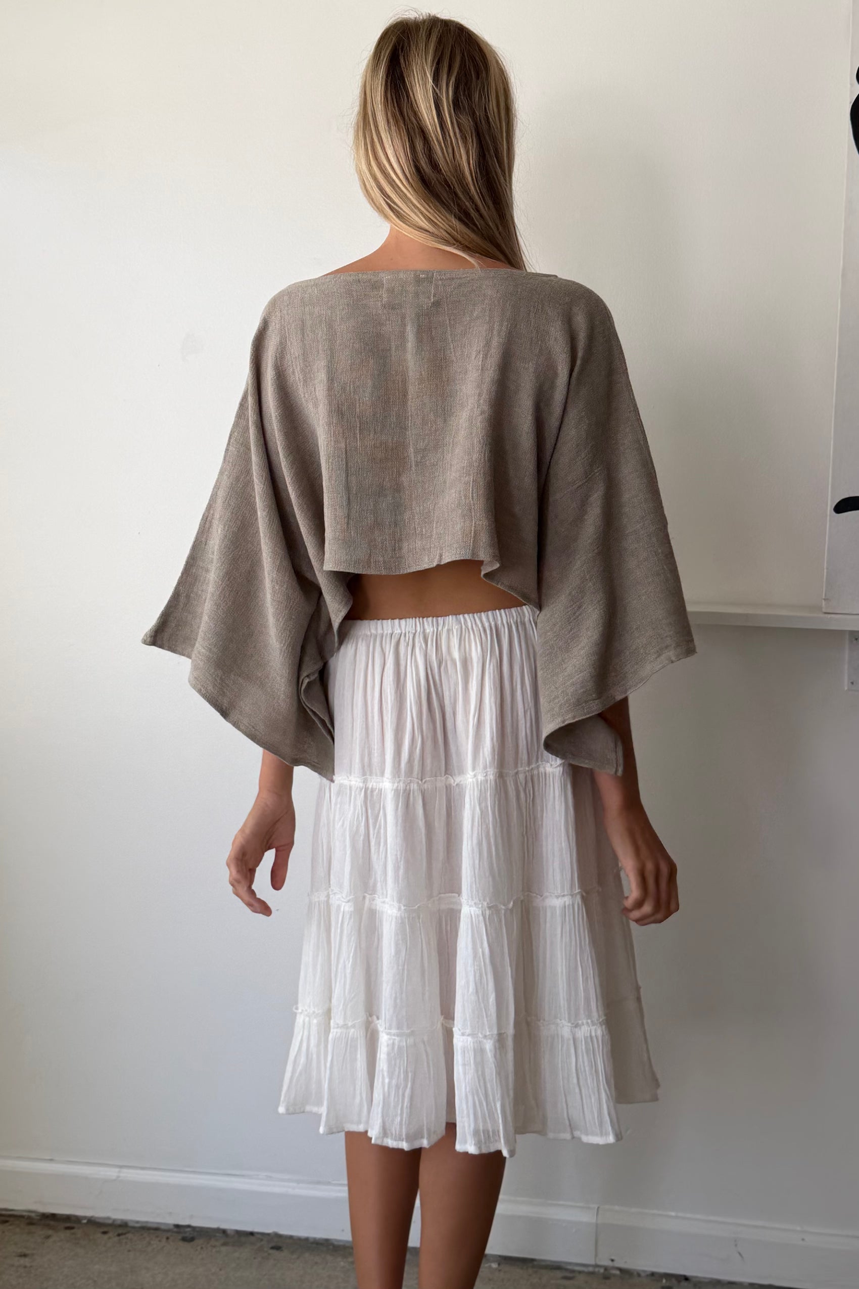 Asana top - taupe