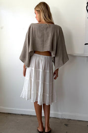 Asana top - taupe